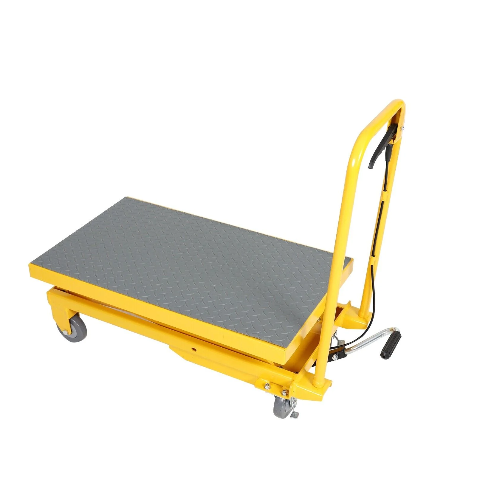 Hydraulic Lift Table Cart 500 lbs Manual Double Scissor Lift Table 50" - Image 5