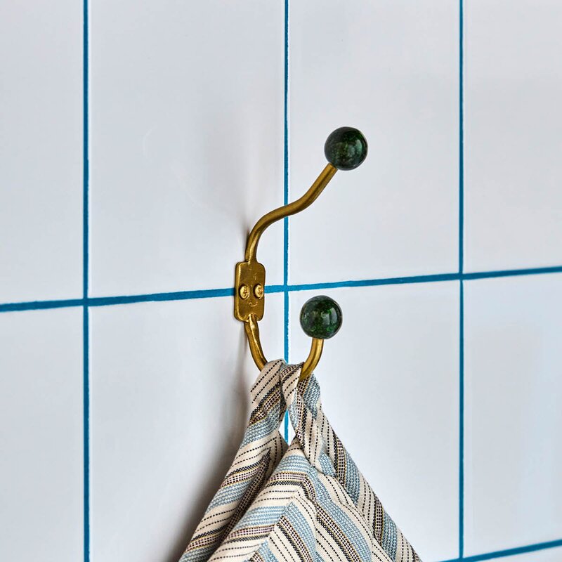 Ball knagg 13x2x7 cm 2 stk grønn