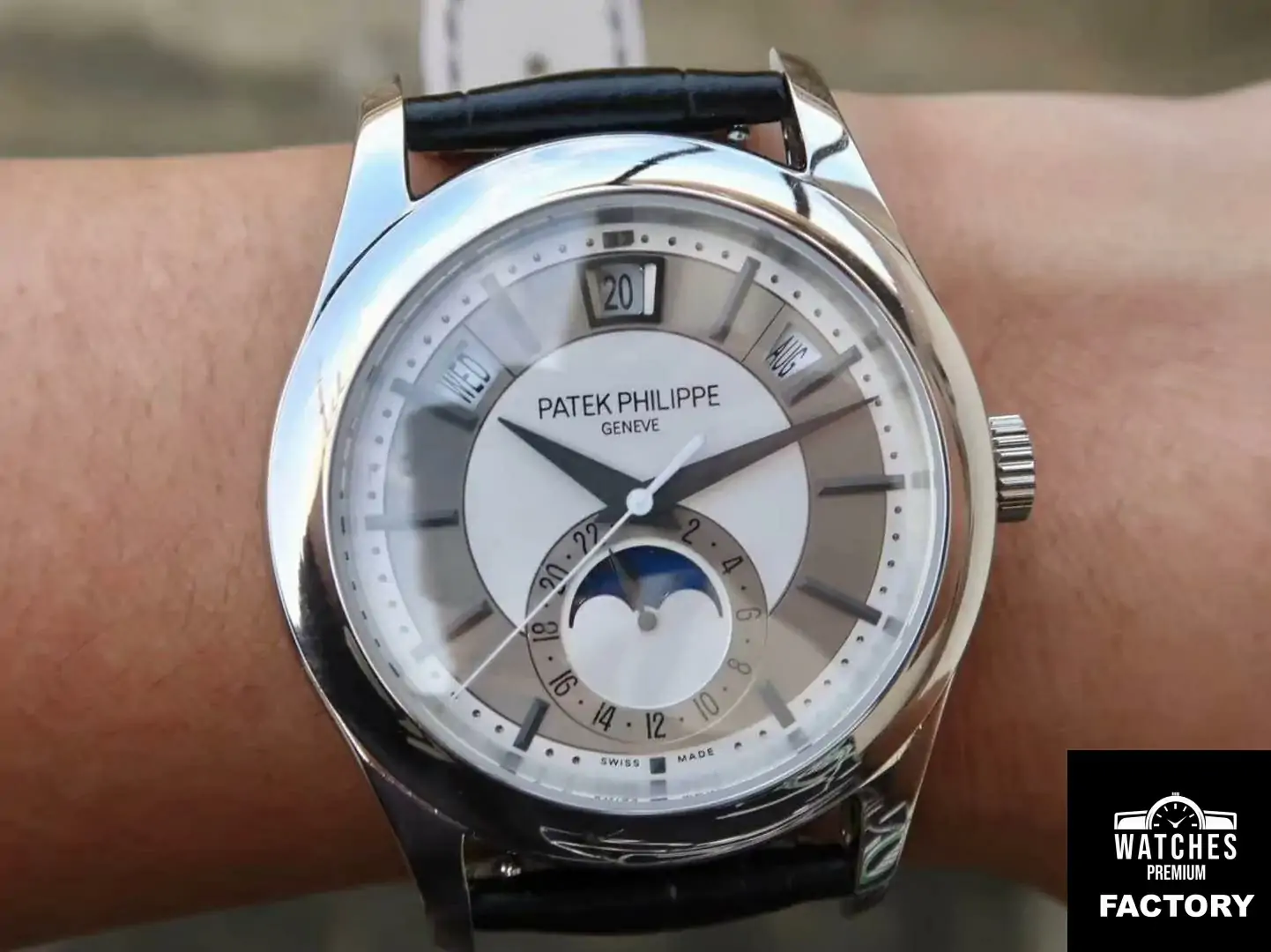 Patek Philippe Annual Calendar 5205G-001 Rhodium Dial