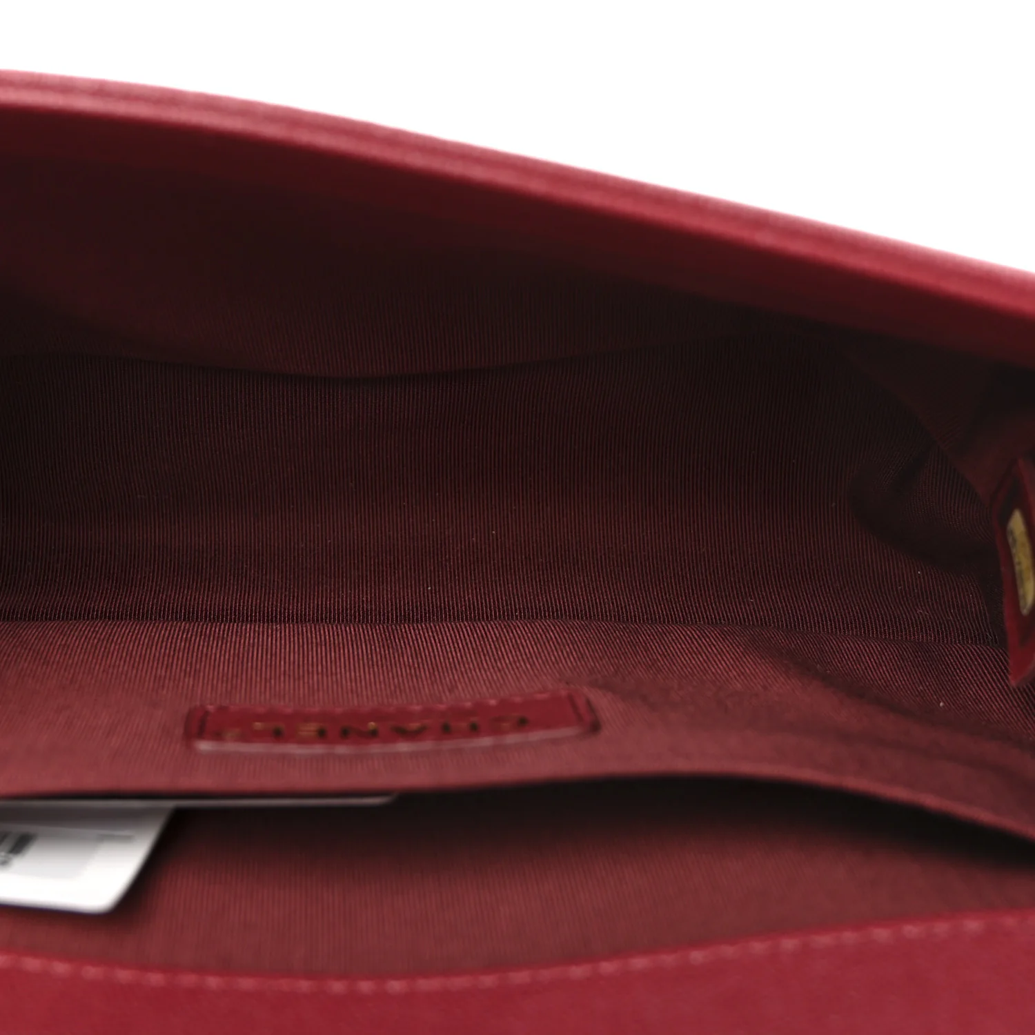 Caviar Quilted Medium Boy Flap Burgundy