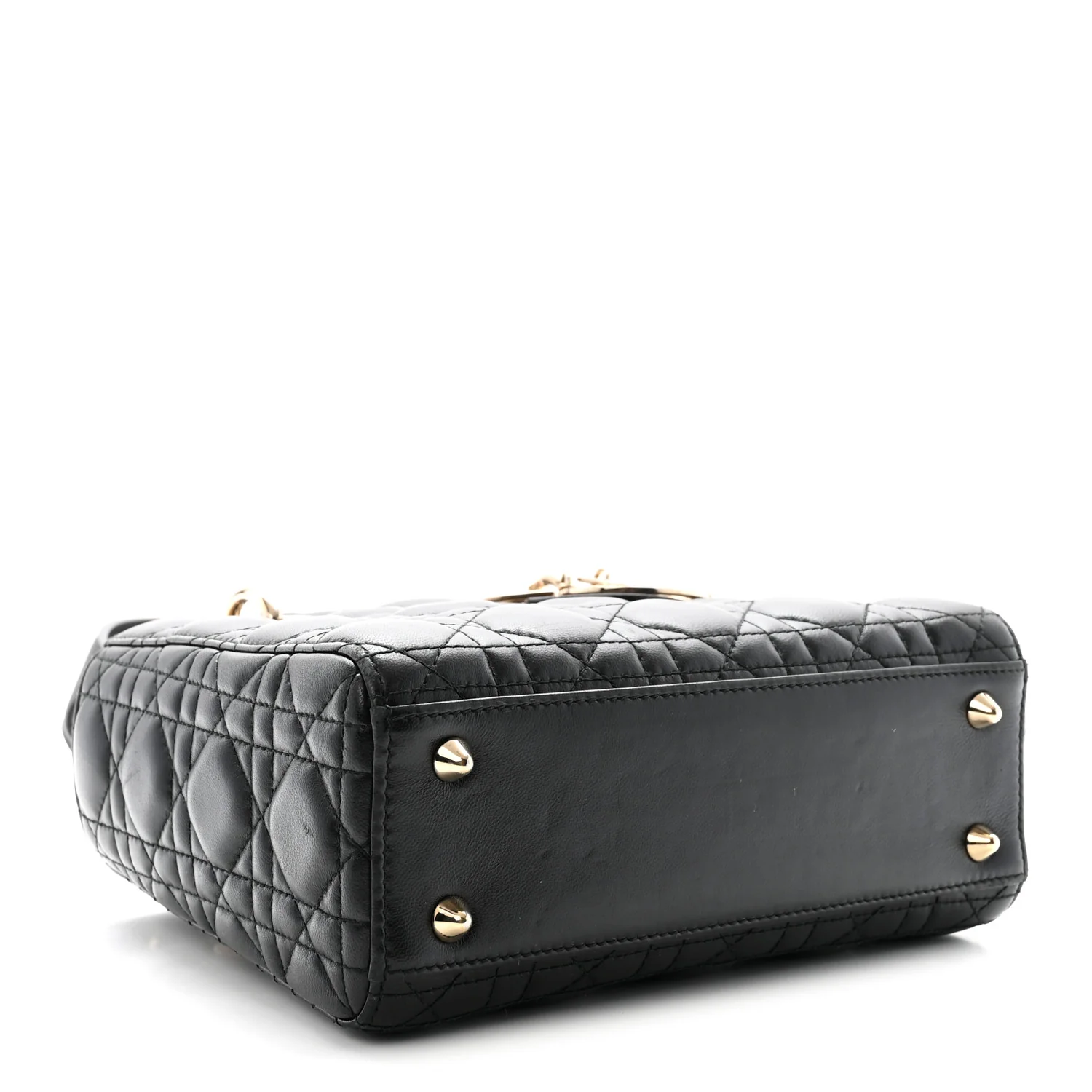 Lambskin Cannage Small My ABCDior Lady Dior Black