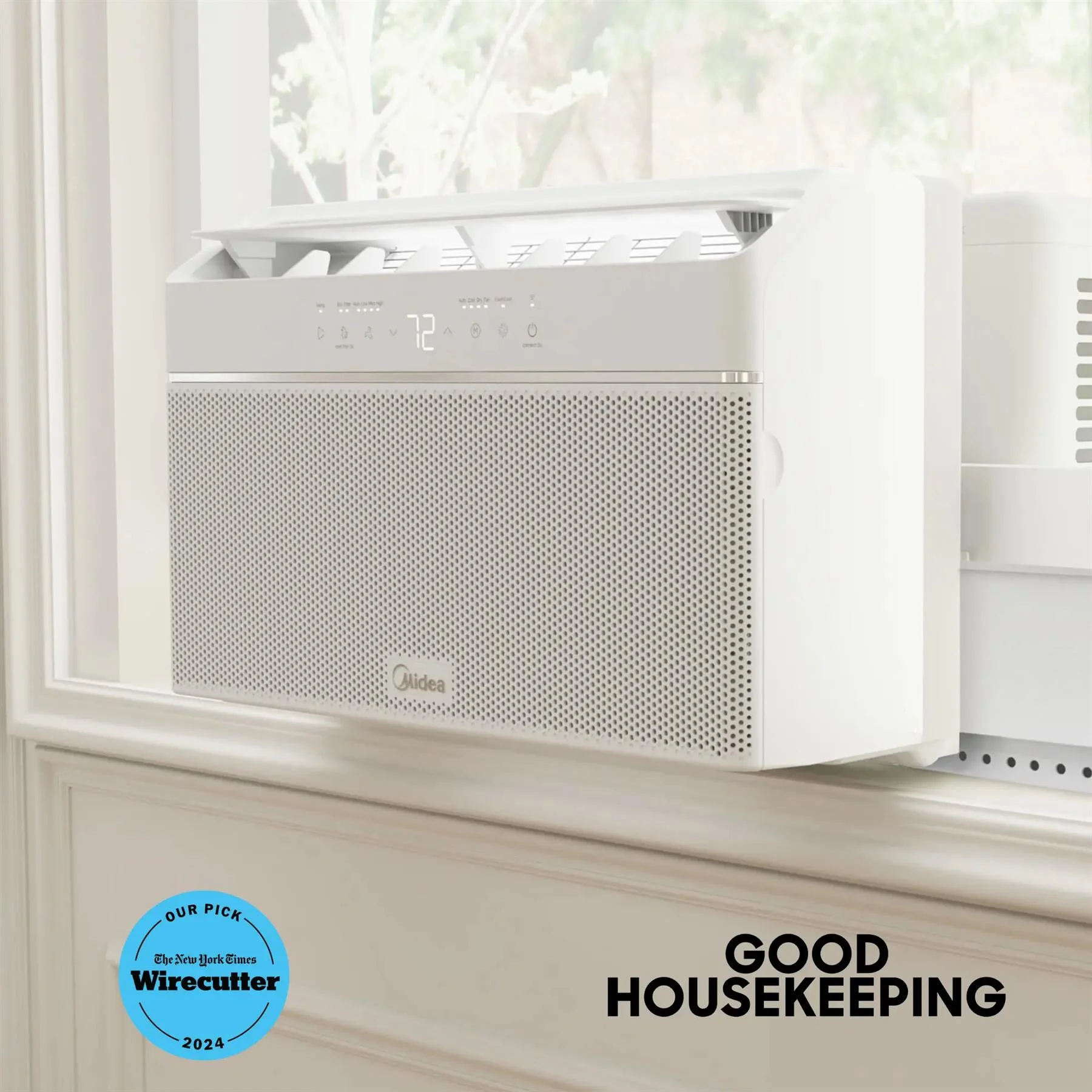 Restored MAW12U1QWT 12,000 BTU DOE U-Shaped Smart Window Air Conditioner 350 sq. ft White Color (Refurbished) - Image 10