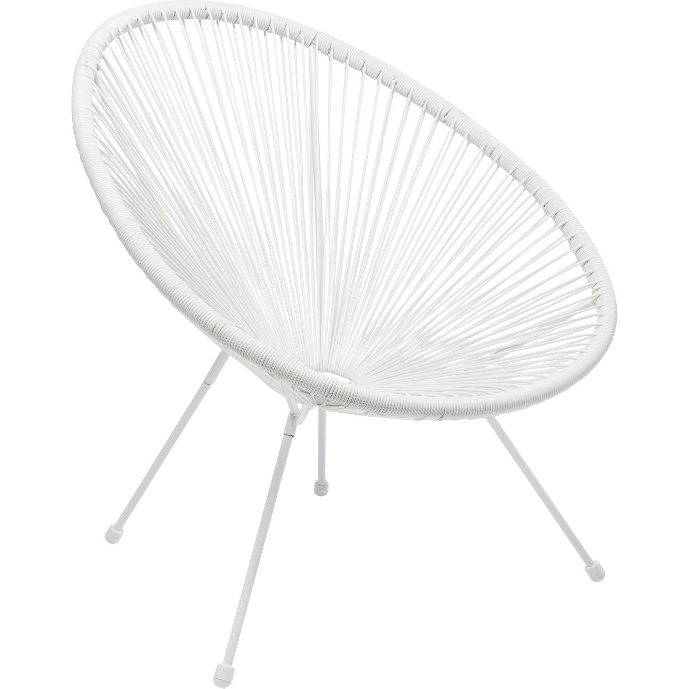 Tuinfauteuil Acapulco Mono wit Kare Design